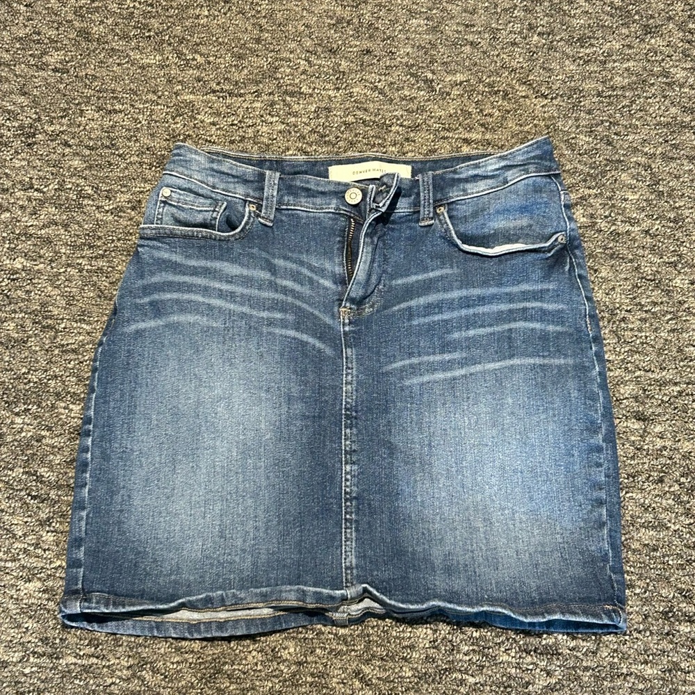 Denver Hayes Classic Blue Mini Skirt
